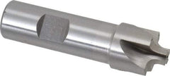 Interstate - 3/16" Radius, 7/8" Mill Diam, 4 Flute High Speed Steel Corner Rounding End Mill - Single End, Uncoated, 3-1/8" OAL, 3/4" Shank Diam - Eagle Tool & Supply