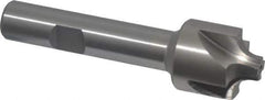 Interstate - 7/32" Radius, 7/8" Mill Diam, 4 Flute High Speed Steel Corner Rounding End Mill - Single End, Uncoated, 3-1/4" OAL, 1/2" Shank Diam - Eagle Tool & Supply