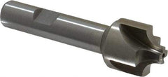 Interstate - 15/64" Radius, 7/8" Mill Diam, 4 Flute High Speed Steel Corner Rounding End Mill - Single End, Uncoated, 3-1/8" OAL, 1/2" Shank Diam - Eagle Tool & Supply