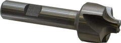 Interstate - 1/4" Radius, 1" Mill Diam, 4 Flute High Speed Steel Corner Rounding End Mill - Single End, Uncoated, 3-1/8" OAL, 1/2" Shank Diam - Eagle Tool & Supply