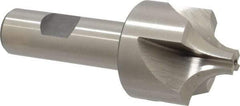 Interstate - 17/32" Radius, 1-1/2" Mill Diam, 4 Flute High Speed Steel Corner Rounding End Mill - Single End, Uncoated, 3-7/8" OAL, 3/4" Shank Diam - Eagle Tool & Supply