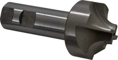 Interstate - 9/16" Radius, 1-5/16" Mill Diam, 4 Flute High Speed Steel Corner Rounding End Mill - Single End, Uncoated, 4-1/4" OAL, 1" Shank Diam - Eagle Tool & Supply