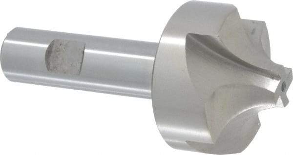 Interstate - 19/32" Radius, 1-15/16" Mill Diam, 4 Flute High Speed Steel Corner Rounding End Mill - Single End, Uncoated, 4" OAL, 3/4" Shank Diam - Eagle Tool & Supply