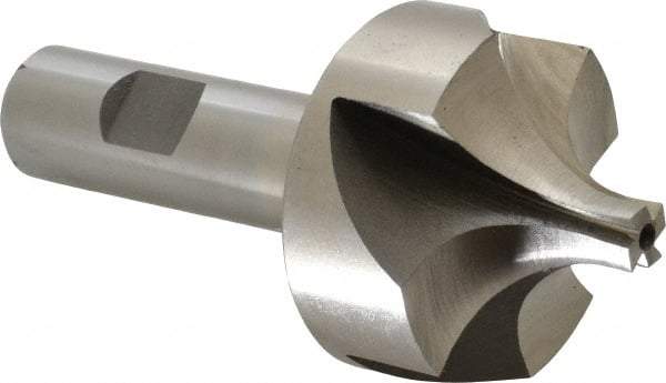Interstate - 5/8" Radius, 1-15/16" Mill Diam, 4 Flute High Speed Steel Corner Rounding End Mill - Single End, Uncoated, 4" OAL, 3/4" Shank Diam - Eagle Tool & Supply