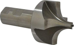 Interstate - 13/16" Radius, 2-1/4" Mill Diam, 4 Flute High Speed Steel Corner Rounding End Mill - Single End, Uncoated, 4-5/16" OAL, 1" Shank Diam - Eagle Tool & Supply