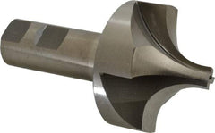 Interstate - 7/8" Radius, 2-1/2" Mill Diam, 4 Flute High Speed Steel Corner Rounding End Mill - Single End, Uncoated, 4-1/2" OAL, 1" Shank Diam - Eagle Tool & Supply