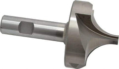 Interstate - 1" Radius, 2-5/8" Mill Diam, 4 Flute High Speed Steel Corner Rounding End Mill - Single End, Uncoated, 4-1/2" OAL, 3/4" Shank Diam - Eagle Tool & Supply