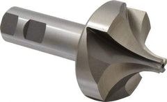 Interstate - 1" Radius, 2-5/8" Mill Diam, 4 Flute High Speed Steel Corner Rounding End Mill - Single End, Uncoated, 4-3/4" OAL, 1" Shank Diam - Eagle Tool & Supply