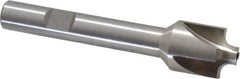 Interstate - 1/8" Radius, 5/8" Mill Diam, 4 Flute High Speed Steel Corner Rounding End Mill - Single End, Uncoated, 3" OAL, 3/8" Shank Diam - Eagle Tool & Supply