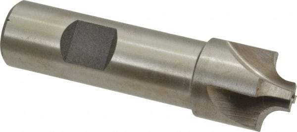 Interstate - 7/32" Radius, 7/8" Mill Diam, 4 Flute High Speed Steel Corner Rounding End Mill - Single End, Uncoated, 3-1/4" OAL, 3/4" Shank Diam - Eagle Tool & Supply