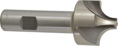 Interstate - 1/2" Radius, 1-1/2" Mill Diam, 4 Flute High Speed Steel Corner Rounding End Mill - Single End, Uncoated, 3-7/8" OAL, 3/4" Shank Diam - Eagle Tool & Supply