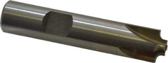 Interstate - 3/32" Radius, 1/2" Mill Diam, 4 Flute High Speed Steel Corner Rounding End Mill - Single End, Uncoated, 2-1/2" OAL, 1/2" Shank Diam - Eagle Tool & Supply