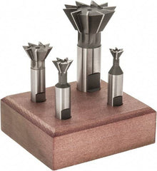 Value Collection - Dovetail Cutter Sets Included Angle: 60 Minimum Cutting Diameter (Inch): 3/8 - Eagle Tool & Supply