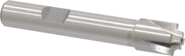 Interstate - 1/16" Radius, 7/16" Mill Diam, 4 Flute Cobalt Corner Rounding End Mill - Single End, Uncoated, 2-1/2" OAL, 3/8" Shank Diam - Eagle Tool & Supply