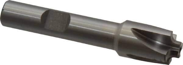 Interstate - 5/64" Radius, 1/2" Mill Diam, 4 Flute Cobalt Corner Rounding End Mill - Single End, Uncoated, 2-1/2" OAL, 3/8" Shank Diam - Eagle Tool & Supply
