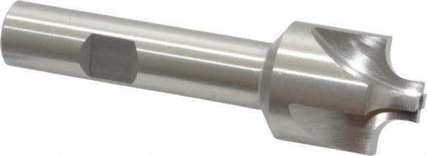 Interstate - 3/16" Radius, 7/8" Mill Diam, 4 Flute Cobalt Corner Rounding End Mill - Single End, Uncoated, 3-1/8" OAL, 1/2" Shank Diam - Eagle Tool & Supply