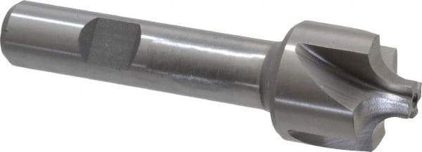 Interstate - 13/64" Radius, 7/8" Mill Diam, 4 Flute Cobalt Corner Rounding End Mill - Single End, Uncoated, 3-1/8" OAL, 1/2" Shank Diam - Eagle Tool & Supply