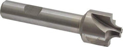 Interstate - 7/32" Radius, 7/8" Mill Diam, 4 Flute Cobalt Corner Rounding End Mill - Single End, Uncoated, 3-1/4" OAL, 1/2" Shank Diam - Eagle Tool & Supply