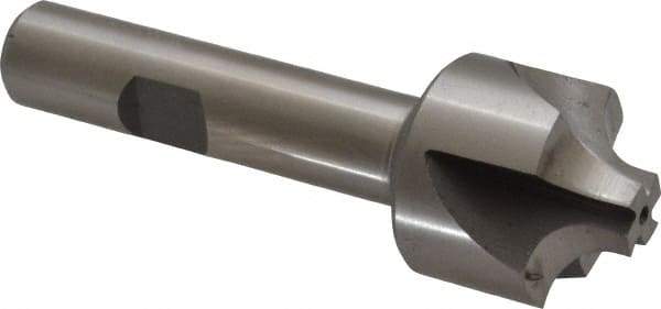 Interstate - 1/4" Radius, 1" Mill Diam, 4 Flute Cobalt Corner Rounding End Mill - Single End, Uncoated, 3-1/8" OAL, 1/2" Shank Diam - Eagle Tool & Supply