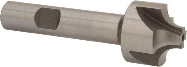 Interstate - 17/64" Radius, 1" Mill Diam, 4 Flute Cobalt Corner Rounding End Mill - Single End, Uncoated, 3-1/8" OAL, 1/2" Shank Diam - Eagle Tool & Supply