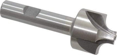 Interstate - 9/32" Radius, 1-1/8" Mill Diam, 4 Flute Cobalt Corner Rounding End Mill - Single End, Uncoated, 3-1/4" OAL, 1/2" Shank Diam - Eagle Tool & Supply