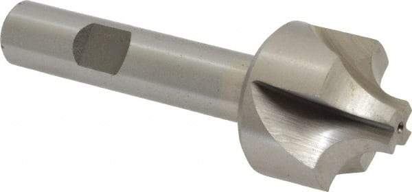 Interstate - 5/16" Radius, 1-1/8" Mill Diam, 4 Flute Cobalt Corner Rounding End Mill - Single End, Uncoated, 3-1/4" OAL, 1/2" Shank Diam - Eagle Tool & Supply