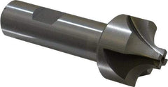 Interstate - 3/8" Radius, 1-1/4" Mill Diam, 4 Flute Cobalt Corner Rounding End Mill - Single End, Uncoated, 3-1/2" OAL, 3/4" Shank Diam - Eagle Tool & Supply