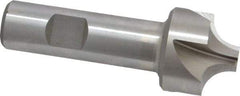 Interstate - 13/32" Radius, 1-1/4" Mill Diam, 4 Flute Cobalt Corner Rounding End Mill - Single End, Uncoated, 3-1/2" OAL, 3/4" Shank Diam - Eagle Tool & Supply