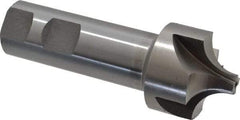 Interstate - 1/2" Radius, 1-1/2" Mill Diam, 4 Flute Cobalt Corner Rounding End Mill - Single End, Uncoated, 4-1/8" OAL, 1" Shank Diam - Eagle Tool & Supply