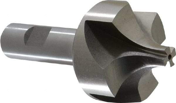 Interstate - 19/32" Radius, 1-15/16" Mill Diam, 4 Flute Cobalt Corner Rounding End Mill - Single End, Uncoated, 4" OAL, 3/4" Shank Diam - Eagle Tool & Supply