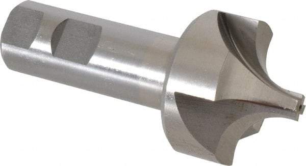 Interstate - 5/8" Radius, 1-15/16" Mill Diam, 4 Flute Cobalt Corner Rounding End Mill - Single End, Uncoated, 4-1/4" OAL, 1" Shank Diam - Eagle Tool & Supply