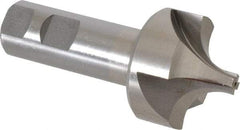 Interstate - 5/8" Radius, 1-15/16" Mill Diam, 4 Flute Cobalt Corner Rounding End Mill - Single End, Uncoated, 4-1/4" OAL, 1" Shank Diam - Eagle Tool & Supply
