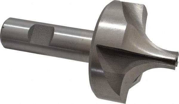Interstate - 3/4" Radius, 2-1/4" Mill Diam, 4 Flute Cobalt Corner Rounding End Mill - Single End, Uncoated, 4-1/8" OAL, 3/4" Shank Diam - Eagle Tool & Supply
