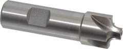 Interstate - 3/16" Radius, 7/8" Mill Diam, 4 Flute Cobalt Corner Rounding End Mill - Single End, Uncoated, 3-1/8" OAL, 3/4" Shank Diam - Eagle Tool & Supply