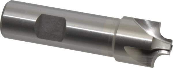 Interstate - 7/32" Radius, 7/8" Mill Diam, 4 Flute Cobalt Corner Rounding End Mill - Single End, Uncoated, 3-1/4" OAL, 3/4" Shank Diam - Eagle Tool & Supply