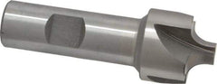 Interstate - 9/32" Radius, 1-1/8" Mill Diam, 4 Flute Cobalt Corner Rounding End Mill - Single End, Uncoated, 3-1/4" OAL, 3/4" Shank Diam - Eagle Tool & Supply