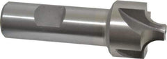 Interstate - 19/64" Radius, 1-1/8" Mill Diam, 4 Flute Cobalt Corner Rounding End Mill - Single End, Uncoated, 3-1/4" OAL, 3/4" Shank Diam - Eagle Tool & Supply