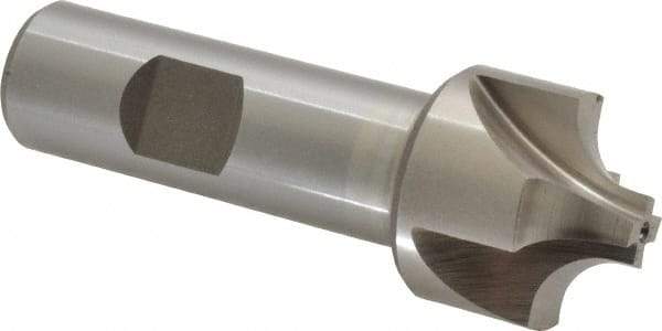 Interstate - 5/16" Radius, 1-1/8" Mill Diam, 4 Flute Cobalt Corner Rounding End Mill - Single End, Uncoated, 3-1/4" OAL, 3/4" Shank Diam - Eagle Tool & Supply