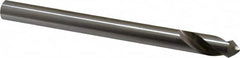 Interstate - 1/2" Body Diam, 90°, 6" OAL, High Speed Steel Spotting Drill - Eagle Tool & Supply