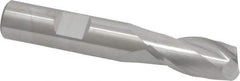 SGS - 1/2", 2 Flute, Single End, Solid Carbide, 0.03" Corner Radius End Mill - 3" OAL, 30° Helix, Right Hand Flute, 1" LOC, Right Hand Cut - Eagle Tool & Supply