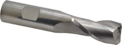 SGS - 3/4", 2 Flute, Single End, Solid Carbide, 1/8" Corner Radius End Mill - 4" OAL, 30° Helix, Right Hand Flute, 1-1/2" LOC, Right Hand Cut - Eagle Tool & Supply