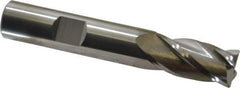 SGS - 1/2", 4 Flute, Single End, Solid Carbide, 0.03" Corner Radius End Mill - 3" OAL, 30° Helix, Right Hand Flute, 1" LOC, Right Hand Cut - Eagle Tool & Supply