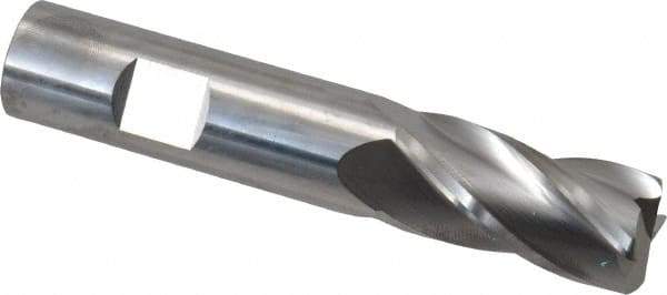 SGS - 3/4", 4 Flute, Single End, Solid Carbide, 0.09" Corner Radius End Mill - 4" OAL, 30° Helix, Right Hand Flute, 1-1/2" LOC, Right Hand Cut - Eagle Tool & Supply