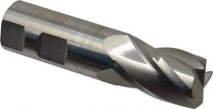 SGS - 1", 4 Flute, Single End, Solid Carbide, 1/8" Corner Radius End Mill - 4" OAL, 30° Helix, Right Hand Flute, 1-1/2" LOC, Right Hand Cut - Eagle Tool & Supply