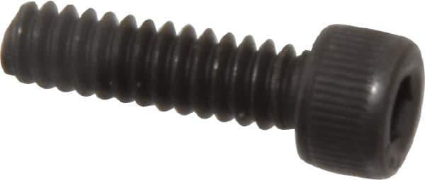 Value Collection - #6-32 UNC Hex Socket Drive, Socket Cap Screw - Alloy Steel, Black Oxide Finish, Fully Threaded, 1/2" Length Under Head - Eagle Tool & Supply