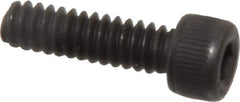 Value Collection - #6-32 UNC Hex Socket Drive, Socket Cap Screw - Alloy Steel, Black Oxide Finish, Fully Threaded, 1/2" Length Under Head - Eagle Tool & Supply