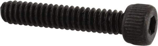Made in USA - #6-32 UNC Hex Socket Drive, Socket Cap Screw - Alloy Steel, Black Oxide Finish, Fully Threaded, 3/4" Length Under Head - Eagle Tool & Supply