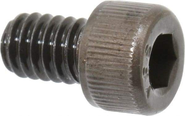 Value Collection - #8-32 UNC Hex Socket Drive, Socket Cap Screw - Alloy Steel, Black Oxide Finish, Fully Threaded, 1/4" Length Under Head - Eagle Tool & Supply