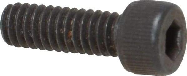 Value Collection - #8-32 UNC Hex Socket Drive, Socket Cap Screw - Alloy Steel, Black Oxide Finish, Fully Threaded, 1/2" Length Under Head - Eagle Tool & Supply