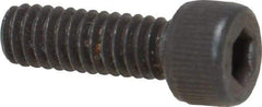 Value Collection - #8-32 UNC Hex Socket Drive, Socket Cap Screw - Alloy Steel, Black Oxide Finish, Fully Threaded, 1/2" Length Under Head - Eagle Tool & Supply